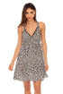 Luli Fama Wild Side V NECK SHORT DRESS